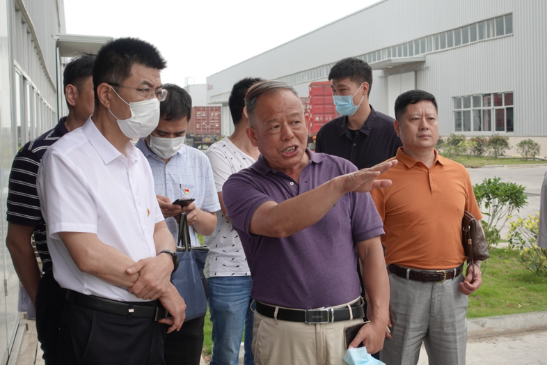 福建省工信厅副厅长陈传芳一行向导 莅临Ag亚洲集团新质料科技工业园旅行调研